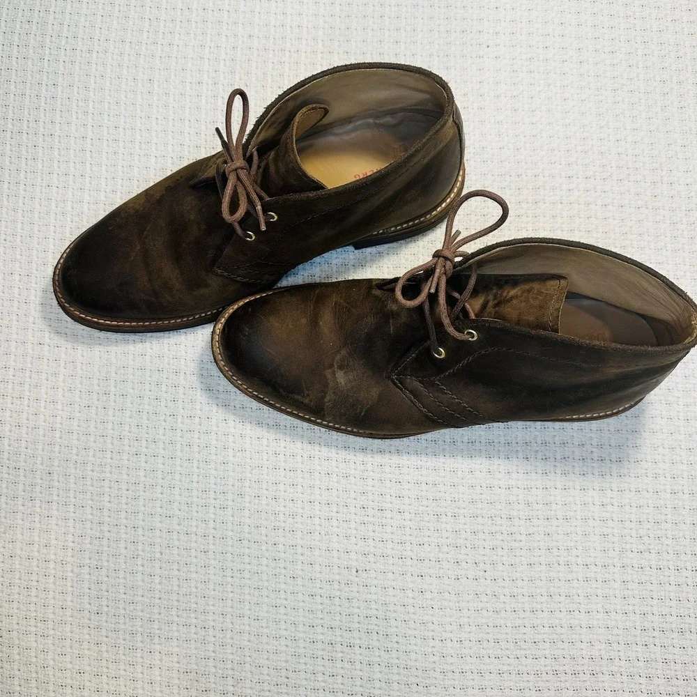 UGG Dagmann Grizzly Brown Leather Chukka Boots Shoes‎ Men's Size 9 New Insoles